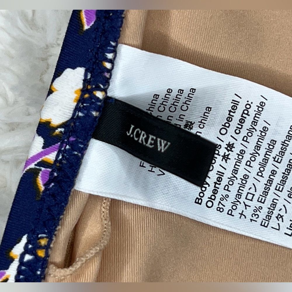J.Crew Plunge Halter V-Neck One Piece Bathing Suit Size 8 - Picture 5 of 8